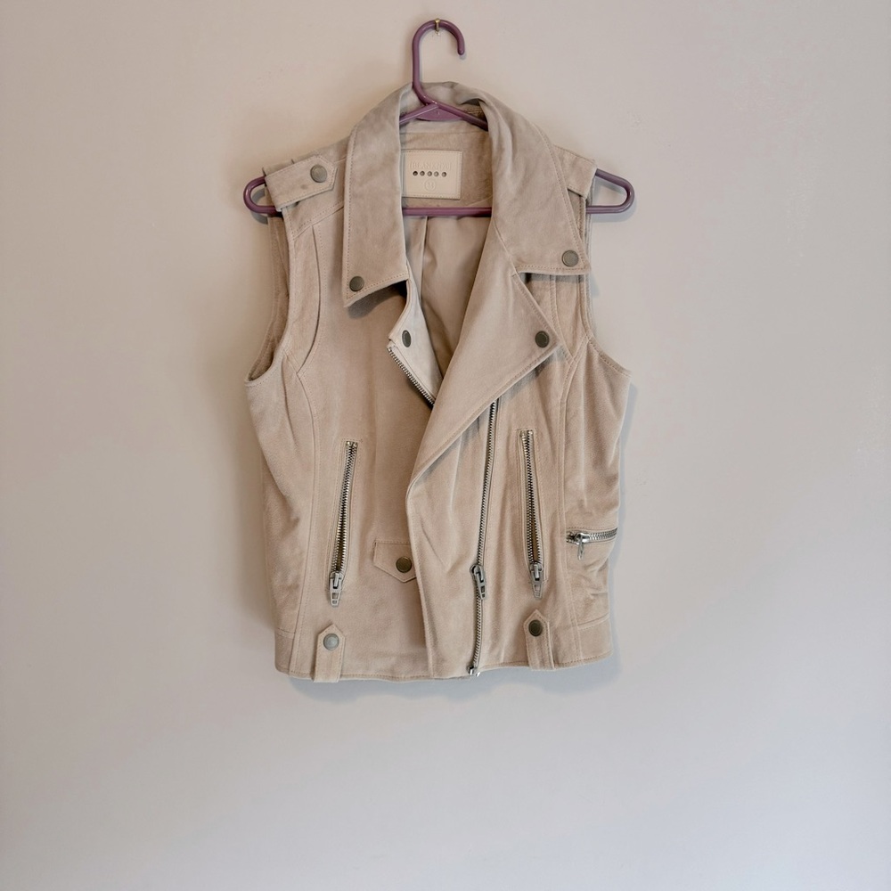 BLANK NYC  Women’s White/Cream Suede Vest M